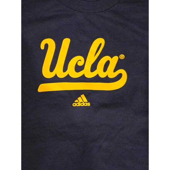 Adidas UCLA Bruins, Cotton T-Shirt Youth Large Color: Navy Blue - Picture 3 of 5
